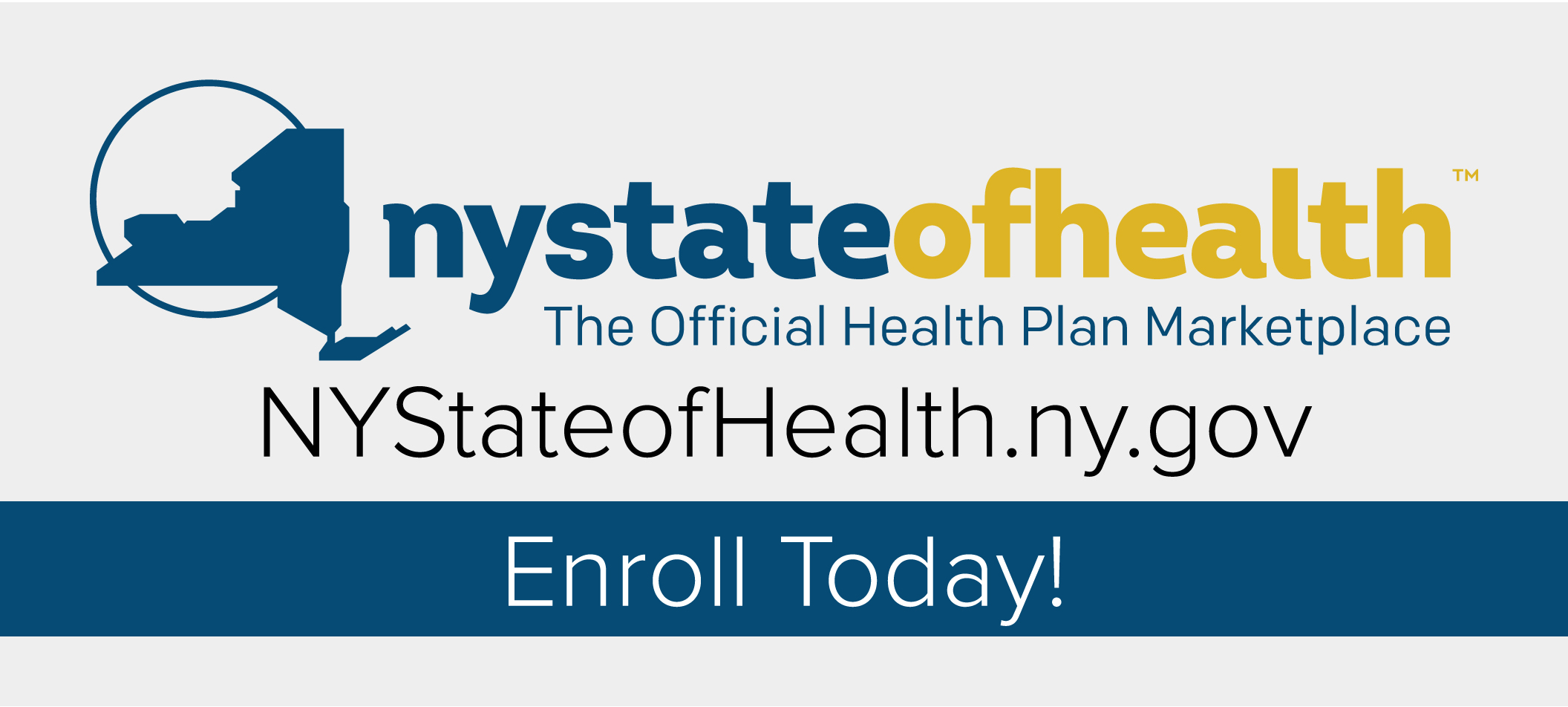 NYS health plan  marketplace button